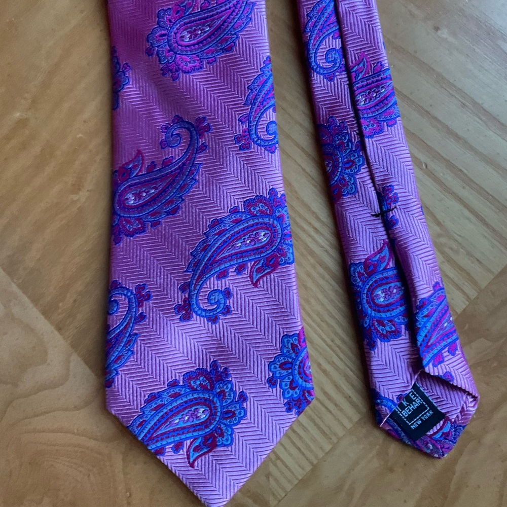 Ike behar tie pink and blue